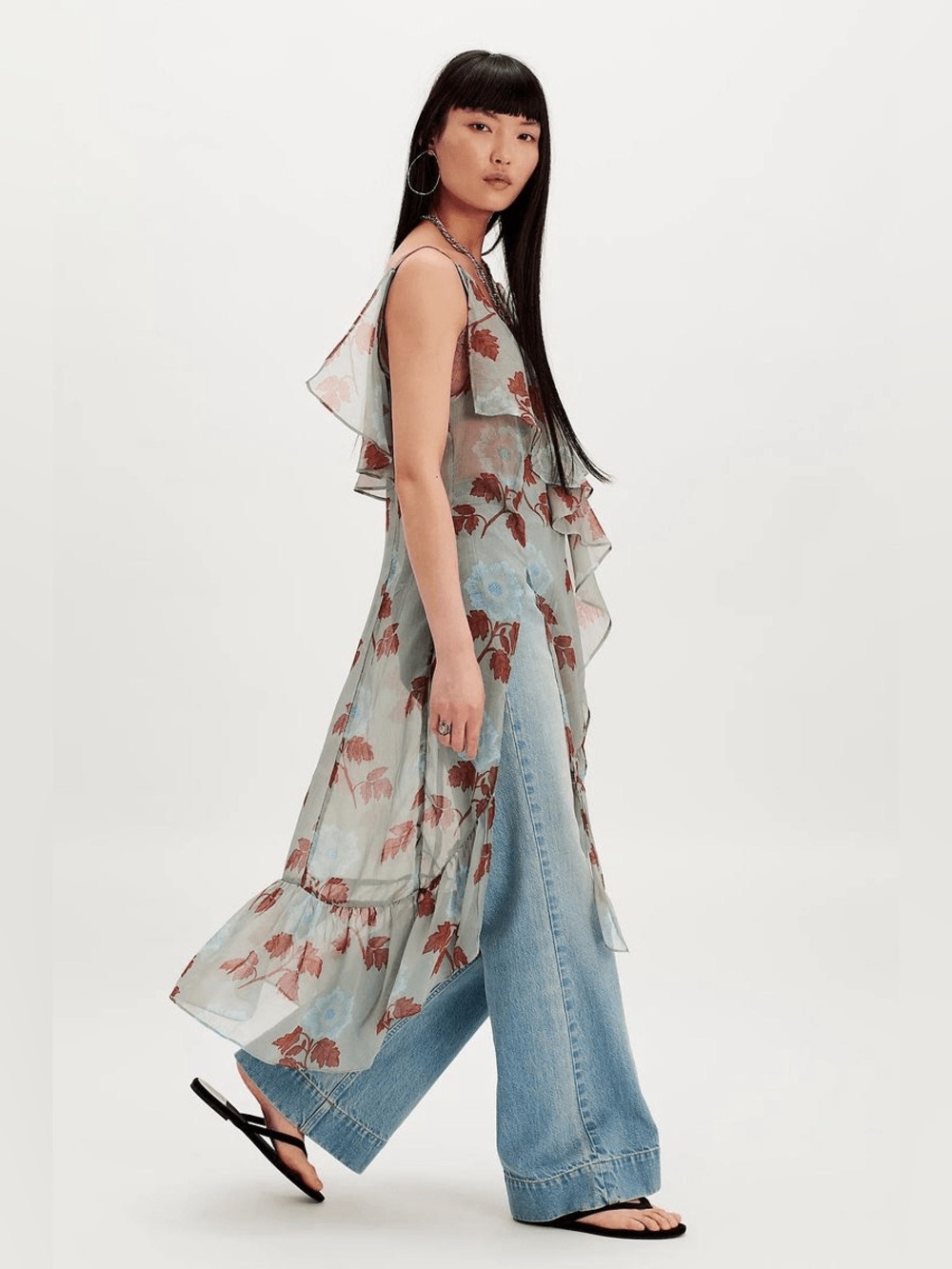 NEW Free People Sunfaded Maxi Top size Small